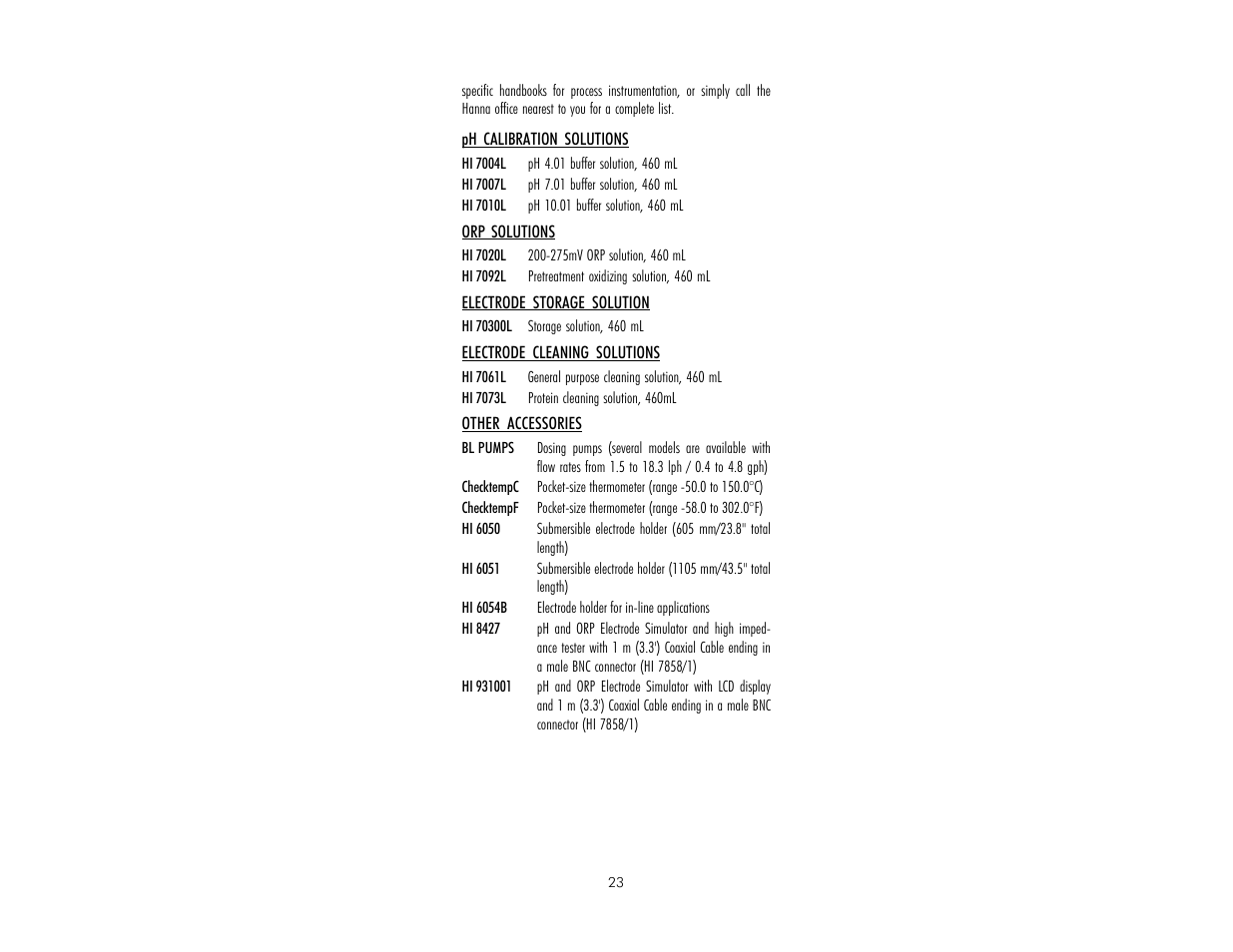 Hanna Instruments HI 9912 User Manual | Page 23 / 28