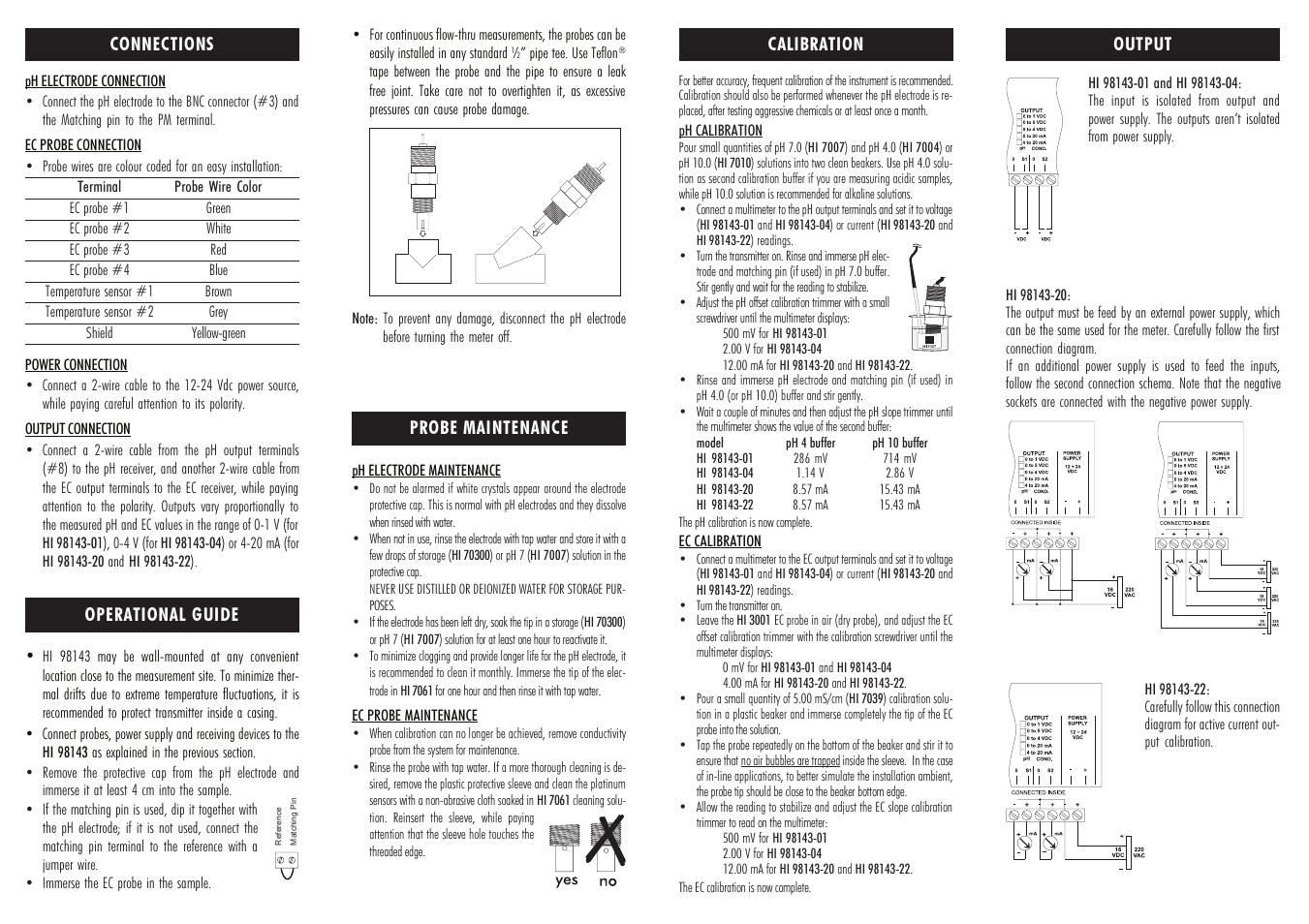 Hanna Instruments HI 98143-01 User Manual | Page 2 / 2