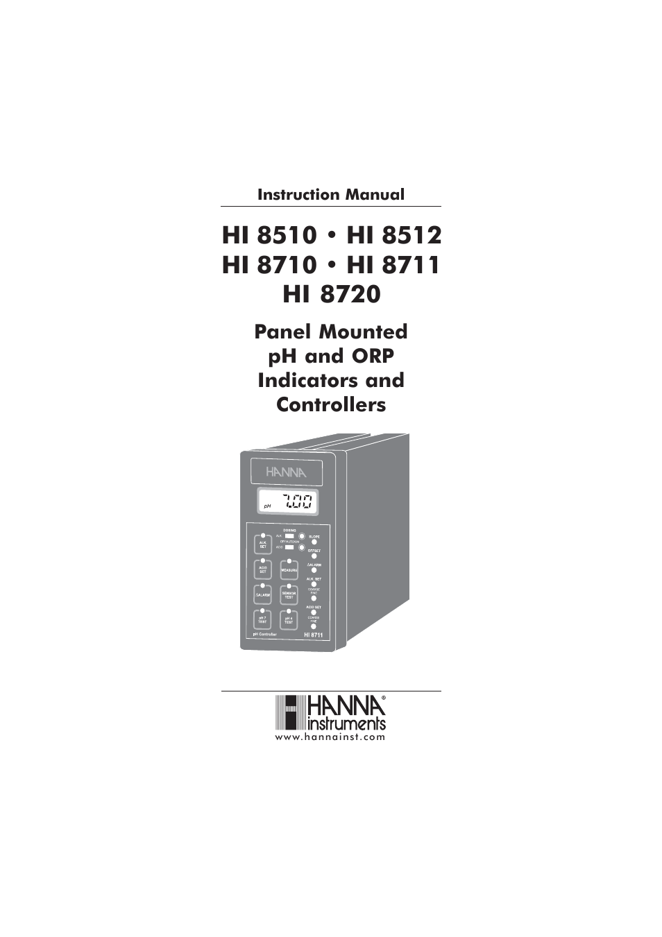 Hanna Instruments HI 8711 User Manual | 48 pages