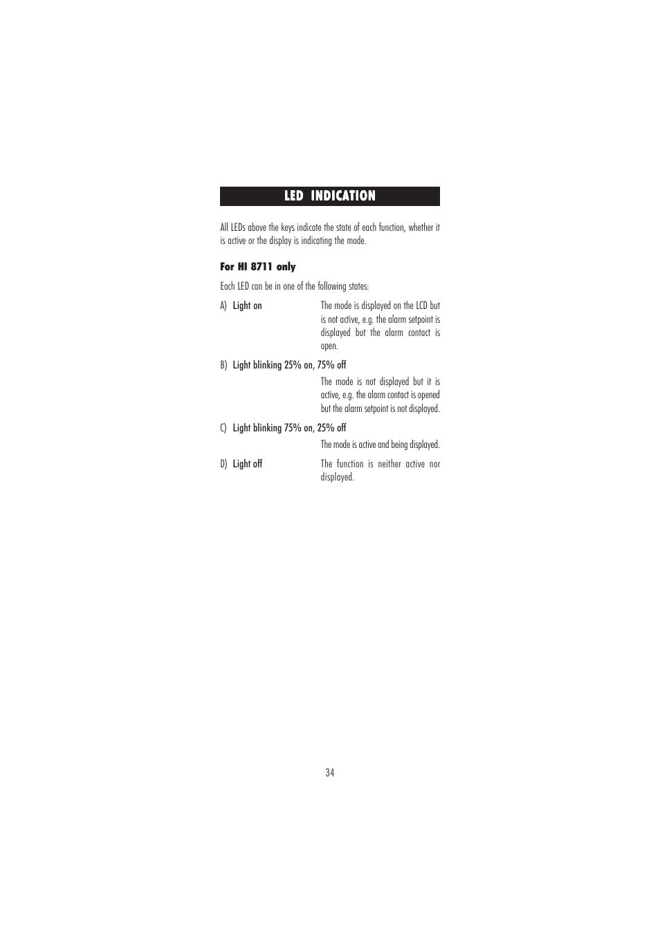 Hanna Instruments HI 8711 User Manual | Page 34 / 48