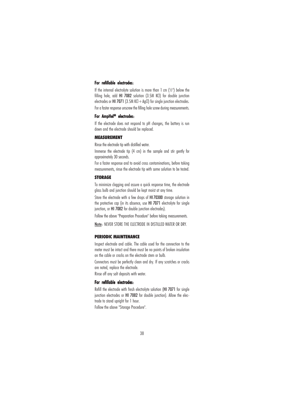 Hanna Instruments HI 8711 User Manual | Page 38 / 48