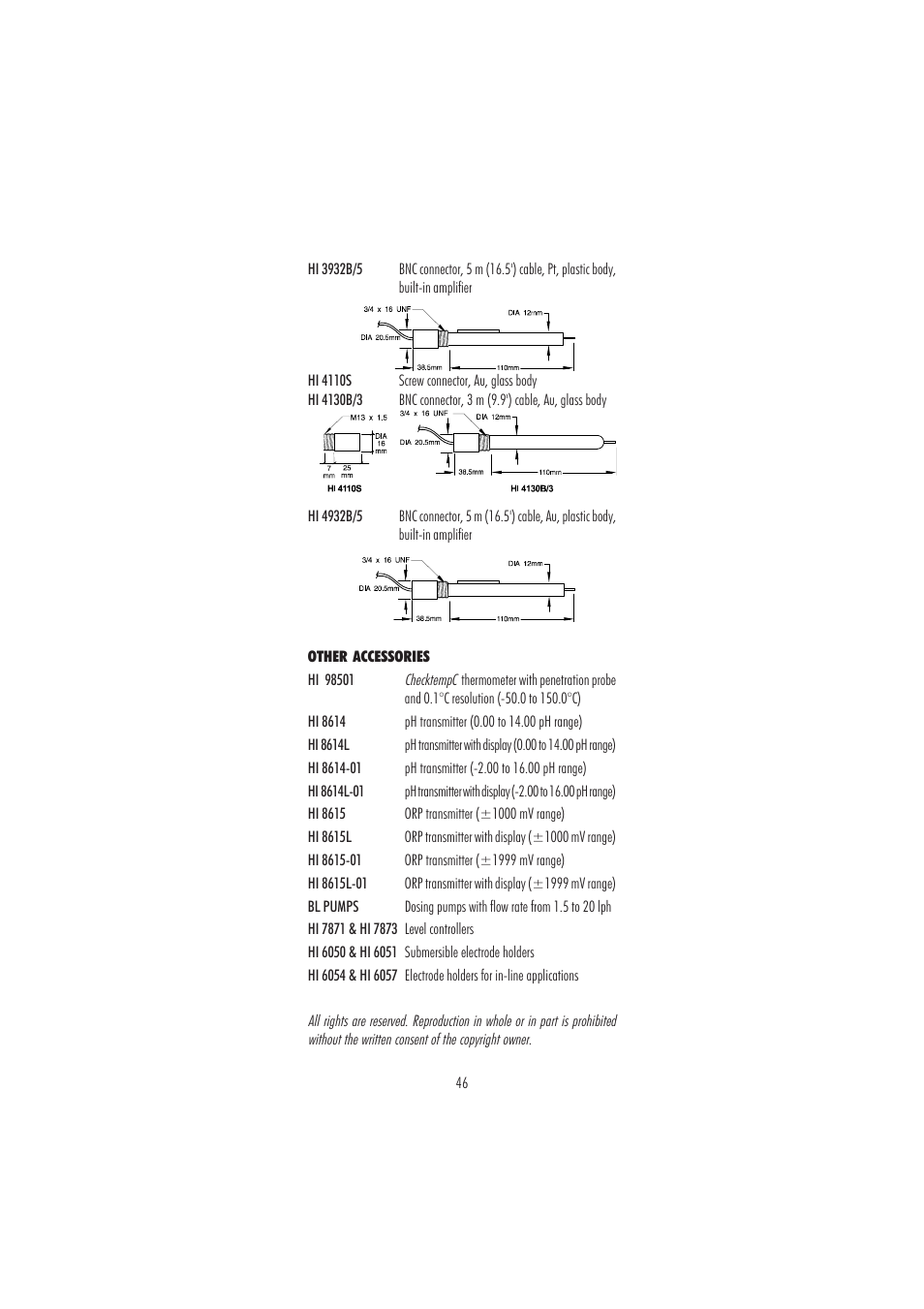 Hanna Instruments HI 8711 User Manual | Page 46 / 48