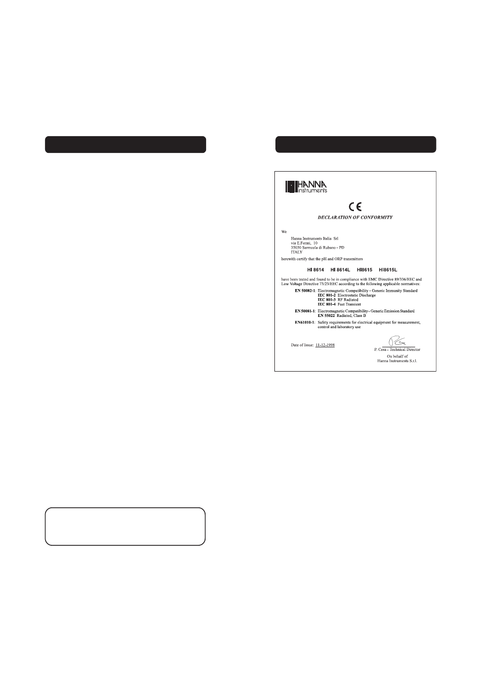 Hanna Instruments HI 8614 User Manual | Page 18 / 19