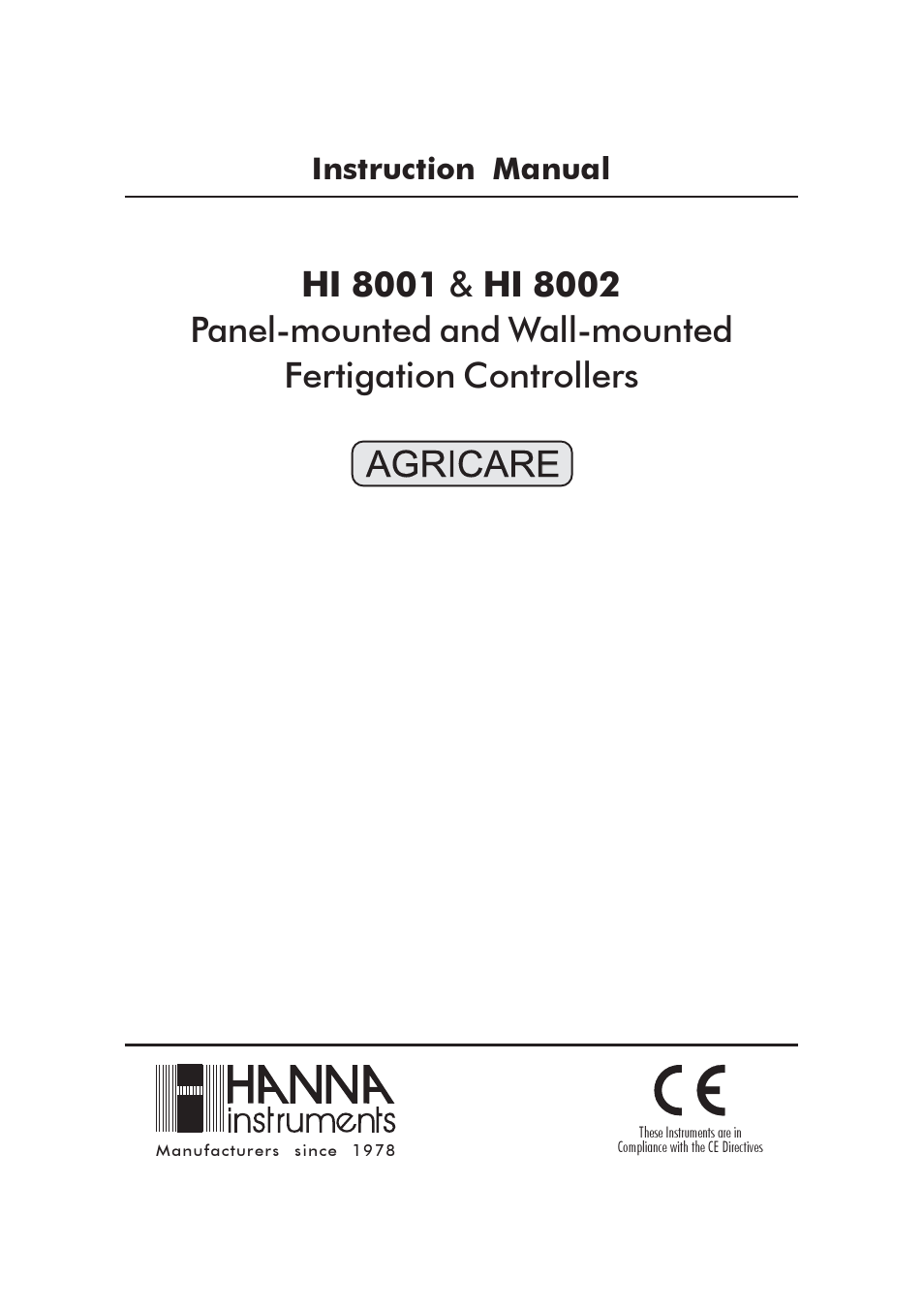 Hanna Instruments HI 8000 Series User Manual | 88 pages