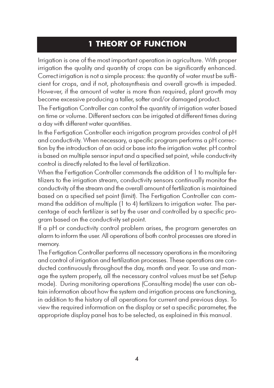 1 theory of function | Hanna Instruments HI 8000 Series User Manual | Page 4 / 88