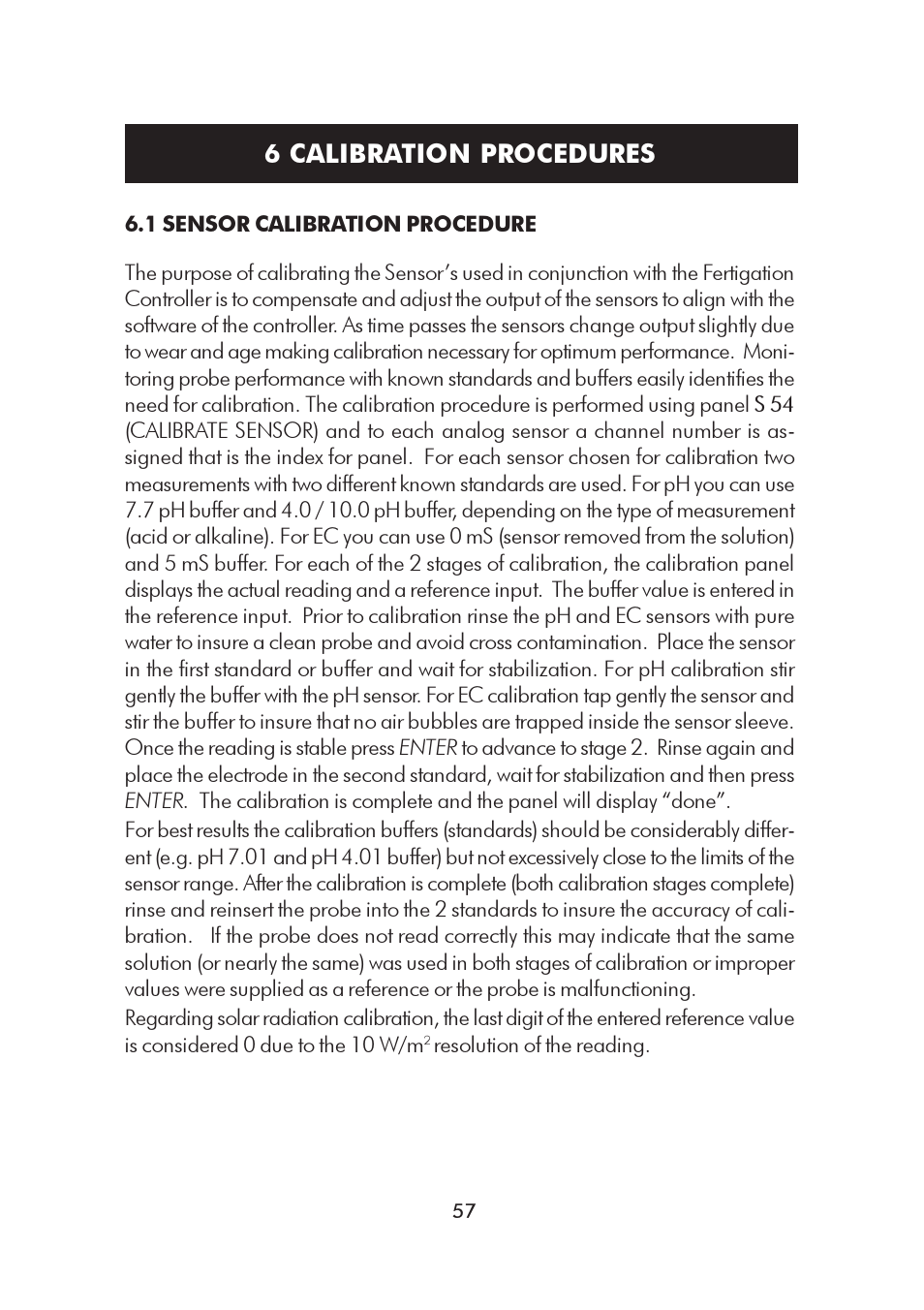 6 calibration procedures | Hanna Instruments HI 8000 Series User Manual | Page 57 / 88