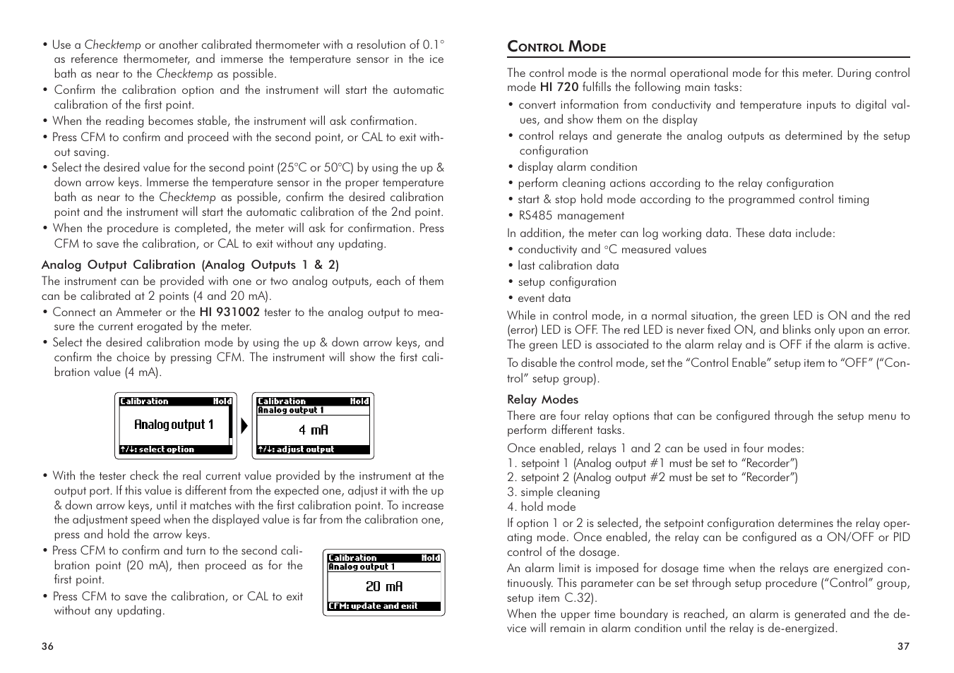 Hanna Instruments HI 720 Series User Manual | Page 19 / 43