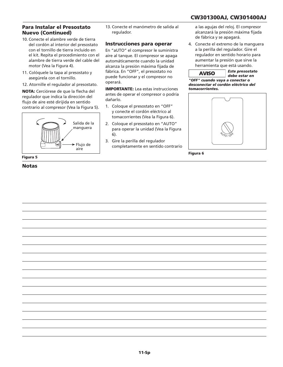 Campbell Hausfeld CW301400AJ User Manual | Page 11 / 12