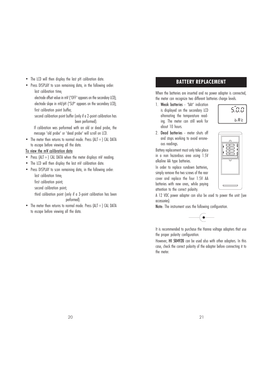 Hanna Instruments HI 504920 User Manual | Page 11 / 15