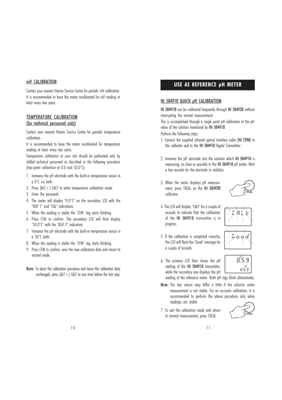 Hanna Instruments HI 504920 User Manual | Page 6 / 15