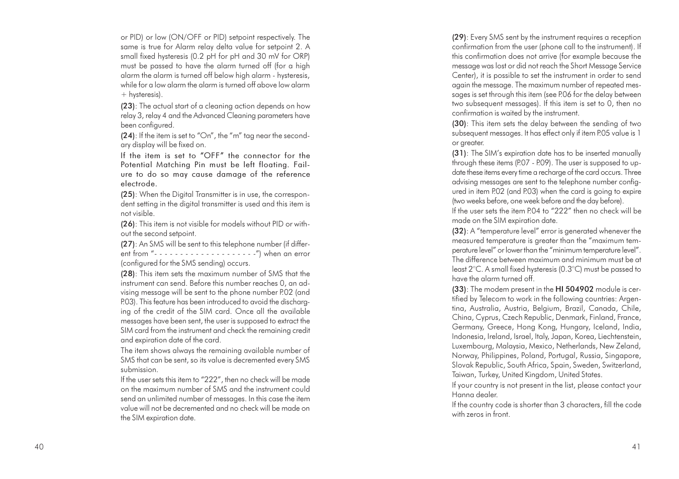 Hanna Instruments HI 504 User Manual | Page 21 / 59