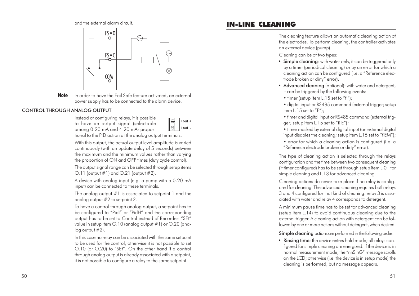 In-line cleaning | Hanna Instruments HI 504 User Manual | Page 26 / 59