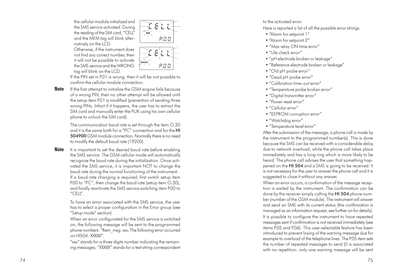 Hanna Instruments HI 504 User Manual | Page 38 / 59
