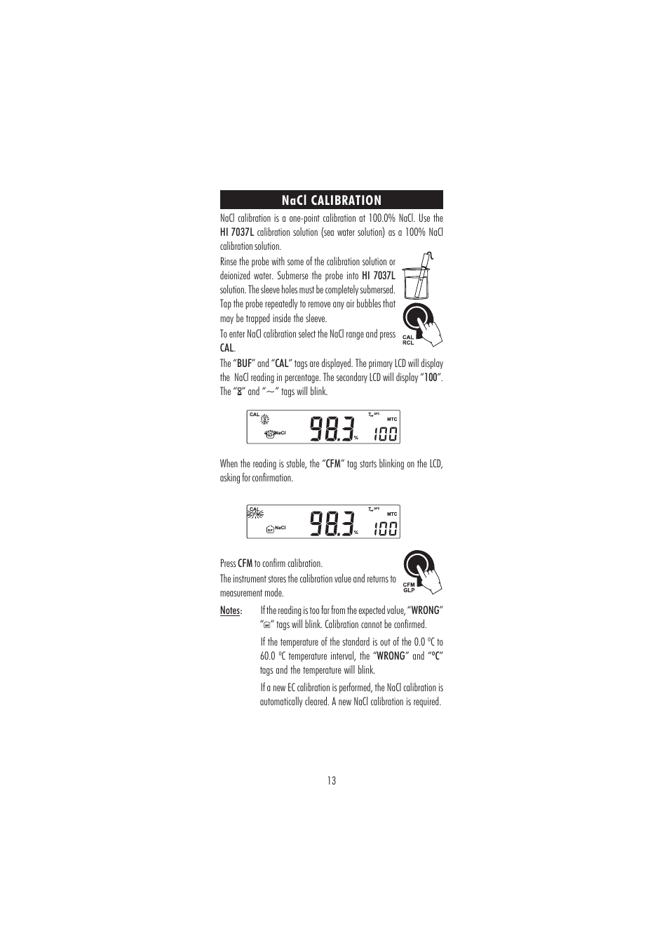 Hanna Instruments HI 2300 User Manual | Page 13 / 36