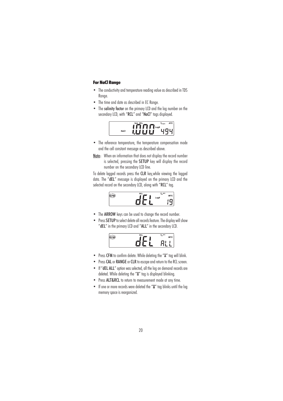Hanna Instruments HI 2300 User Manual | Page 20 / 36