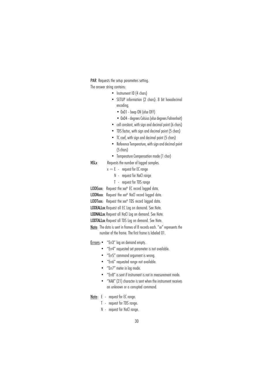 Hanna Instruments HI 2300 User Manual | Page 30 / 36