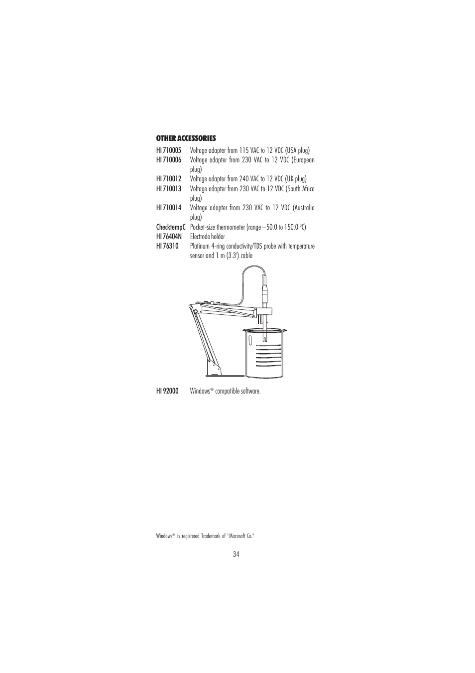 Hanna Instruments HI 2300 User Manual | Page 34 / 36