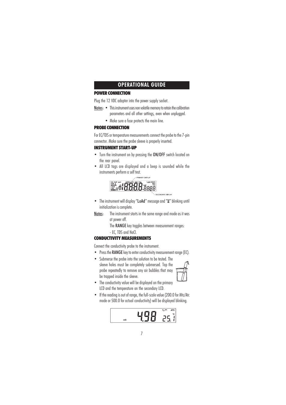 Hanna Instruments HI 2300 User Manual | Page 7 / 36
