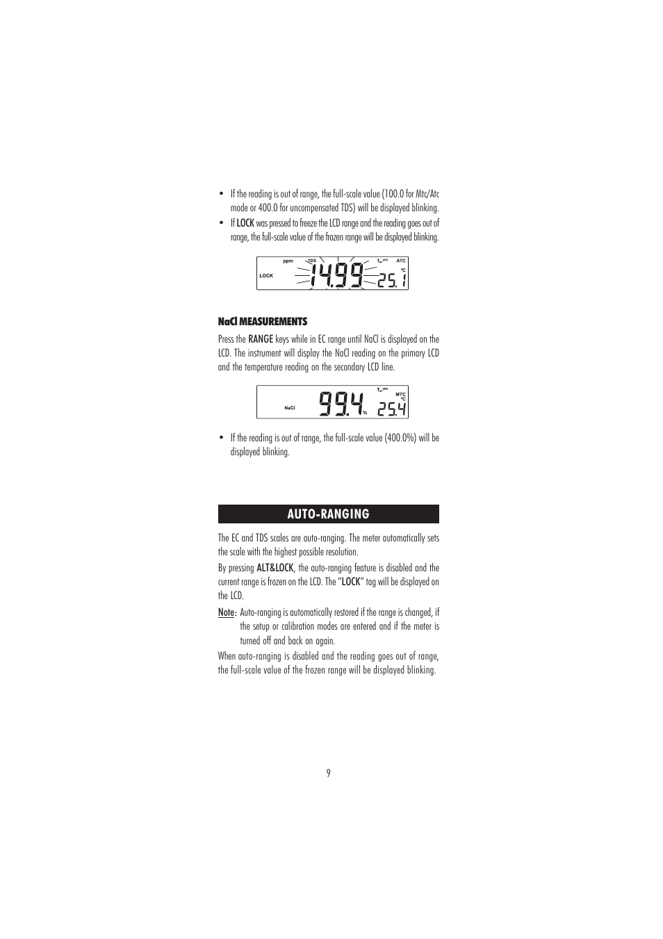 Hanna Instruments HI 2300 User Manual | Page 9 / 36