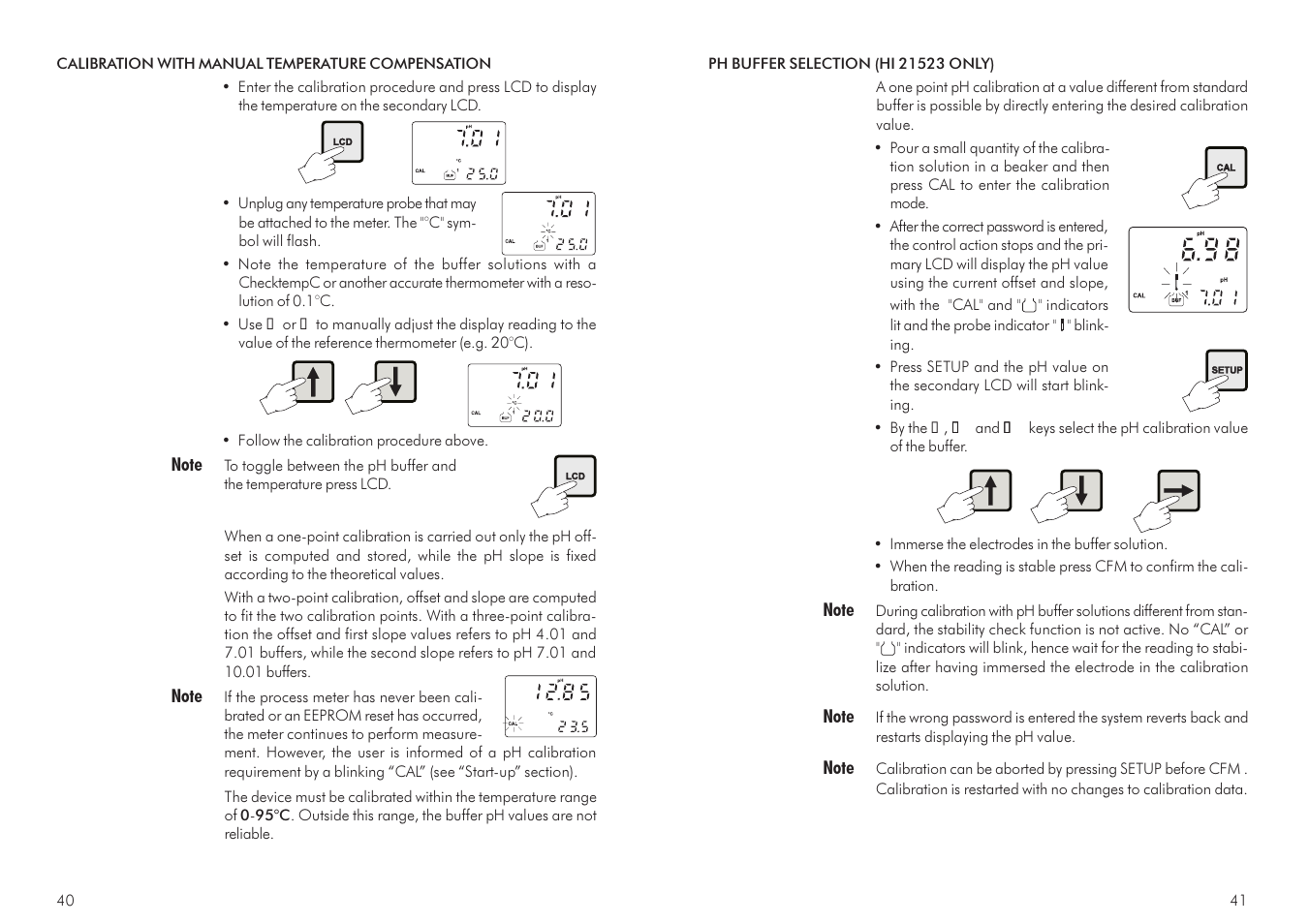 Hanna Instruments HI 21 Series User Manual | Page 21 / 37