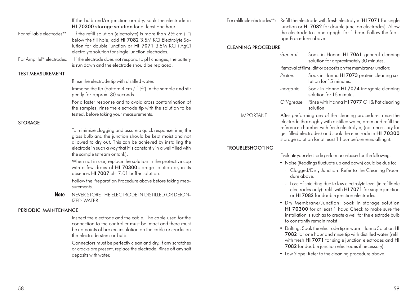 Hanna Instruments HI 21 Series User Manual | Page 30 / 37