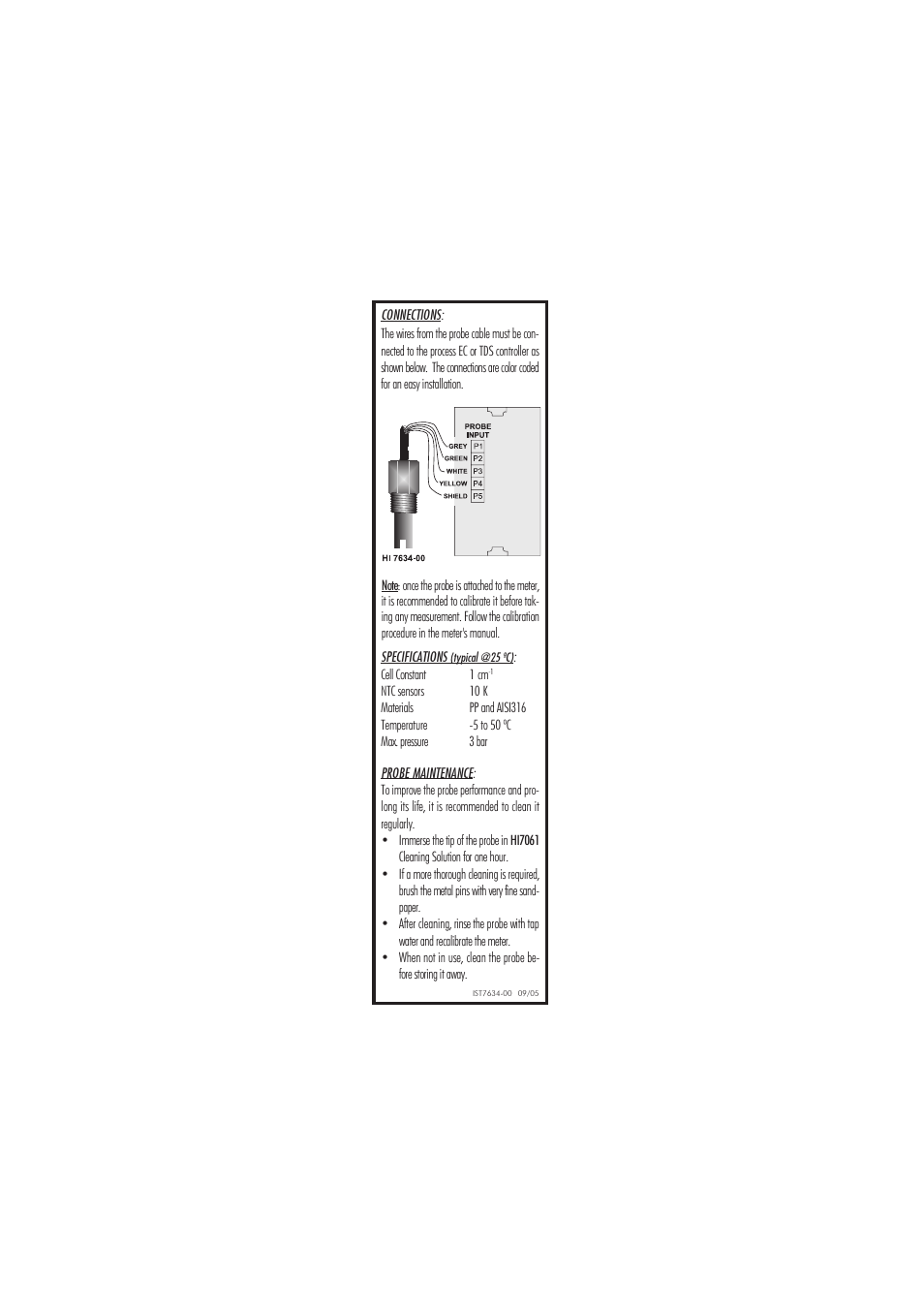 Hanna Instruments HI 7634-00 User Manual | Page 2 / 2