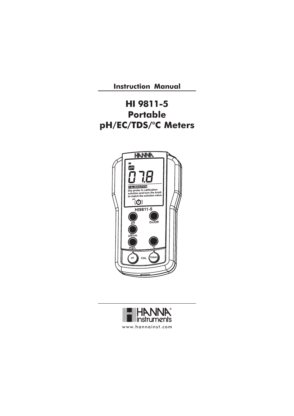 Hanna Instruments HI 9811 User Manual | 16 pages