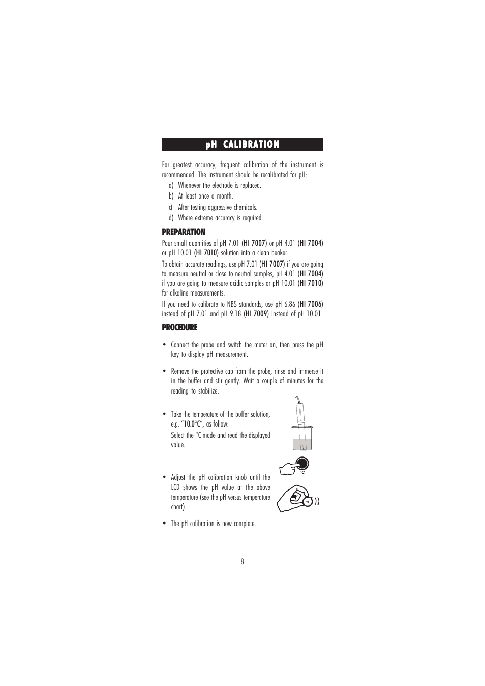 Hanna Instruments HI 9811 User Manual | Page 8 / 16