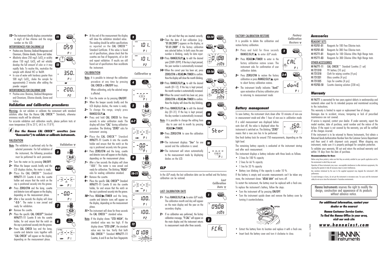Hanna Instruments HI 96771 User Manual | Page 2 / 2