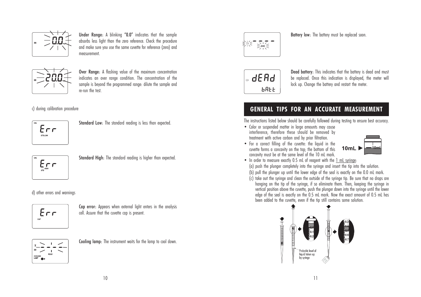 General tips for an accurate measurement | Hanna Instruments HI 96753 User Manual | Page 6 / 13