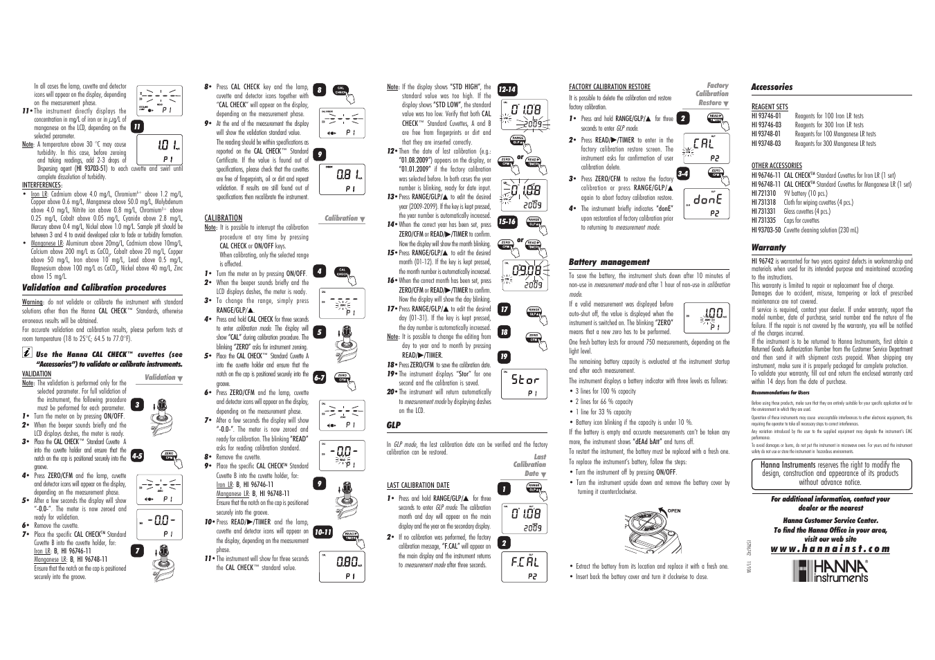 Hanna Instruments HI 96742 User Manual | Page 2 / 2