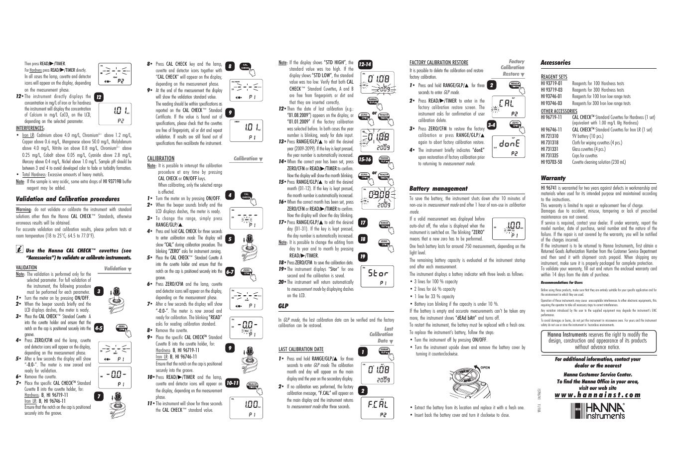 Hanna Instruments HI 96741 User Manual | Page 2 / 2