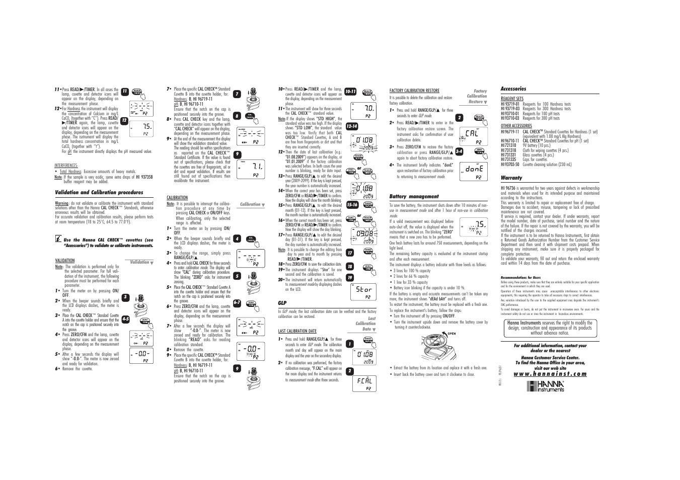 Hanna Instruments HI 96736-24 User Manual | Page 2 / 2