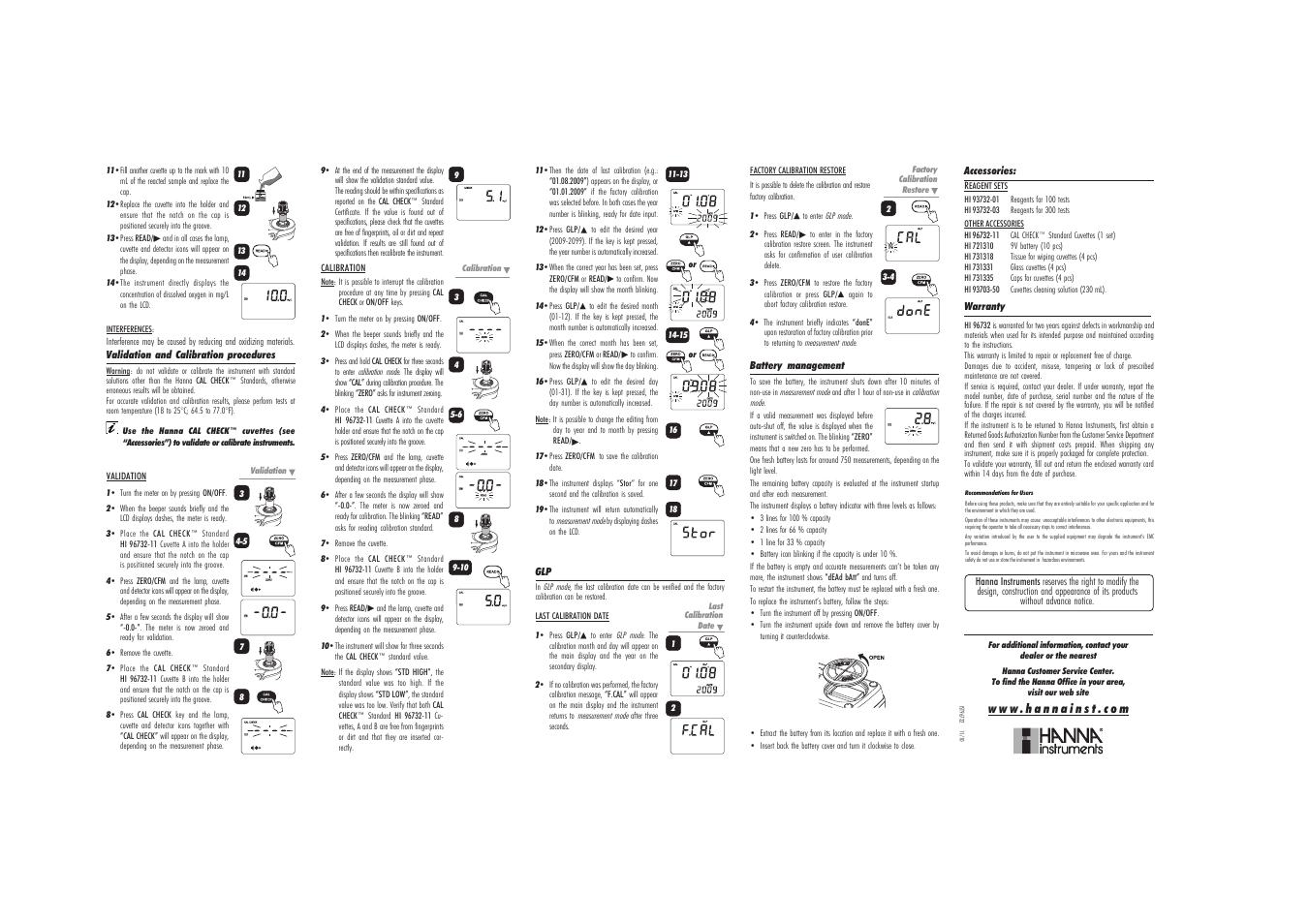 Hanna Instruments HI 96732 User Manual | Page 2 / 2
