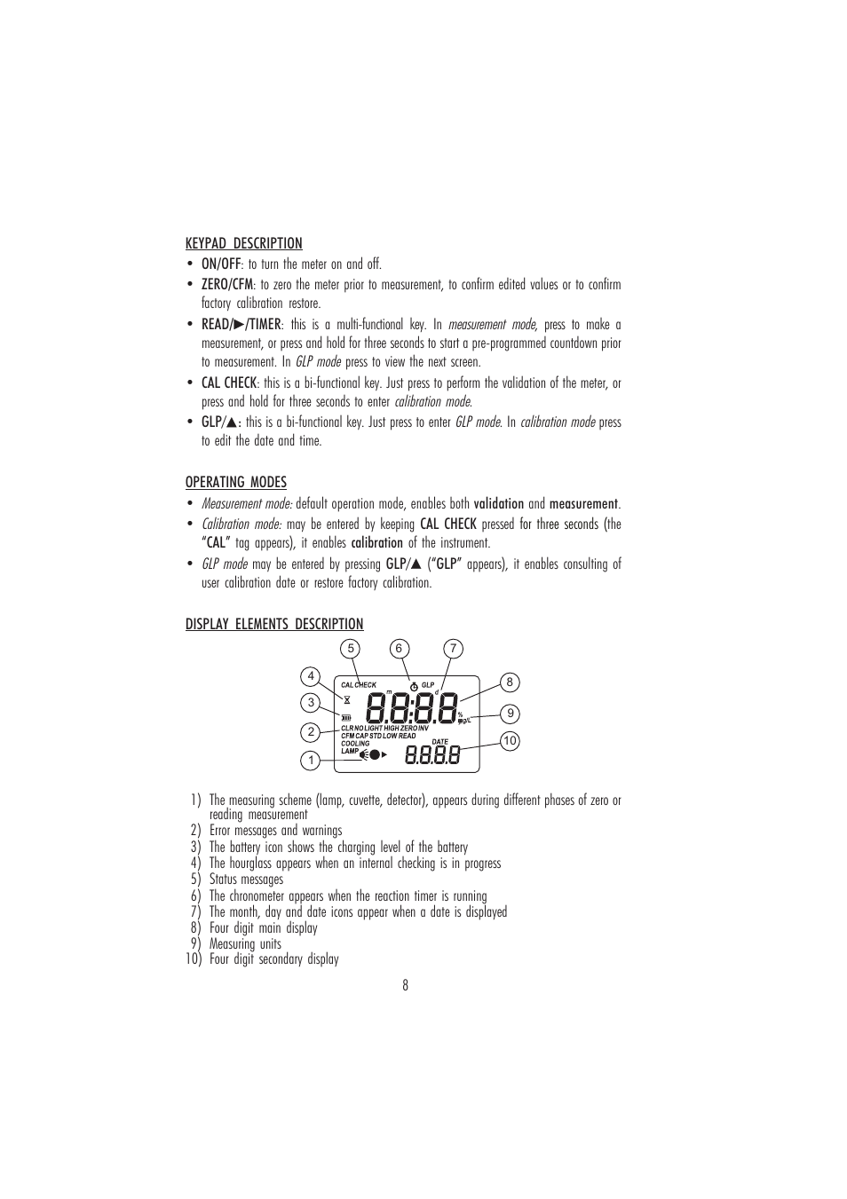 Hanna Instruments HI 96731 User Manual | Page 8 / 24