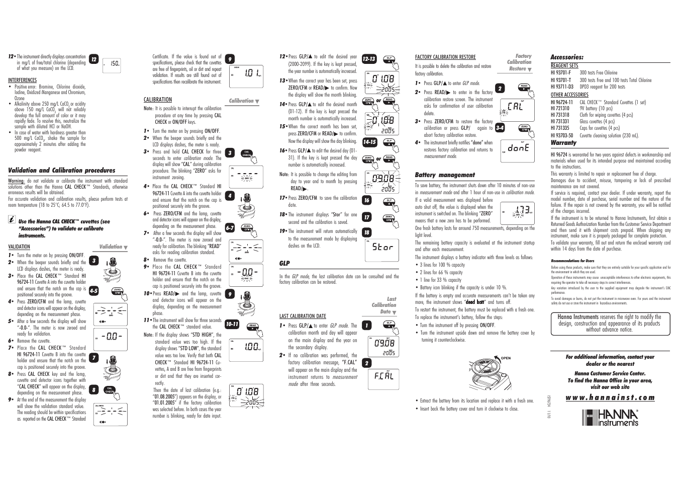 Hanna Instruments HI 96724 User Manual | Page 2 / 2
