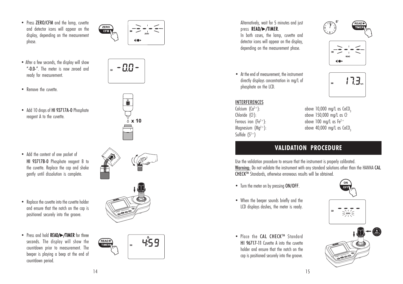 Validation procedure | Hanna Instruments HI 96717C User Manual | Page 8 / 13