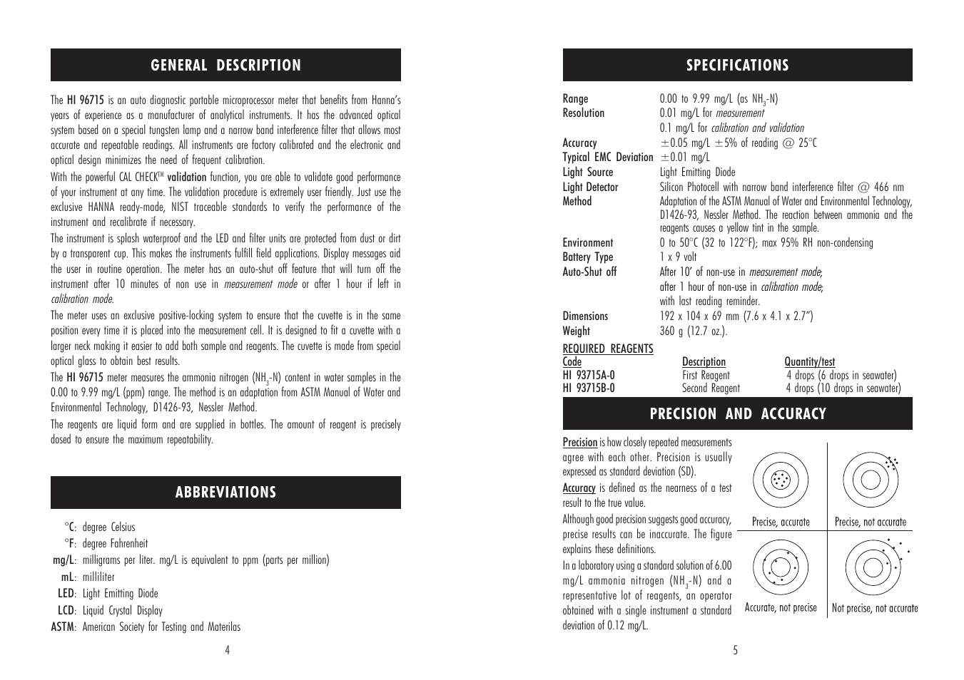 Hanna Instruments HI 96715C User Manual | Page 3 / 13