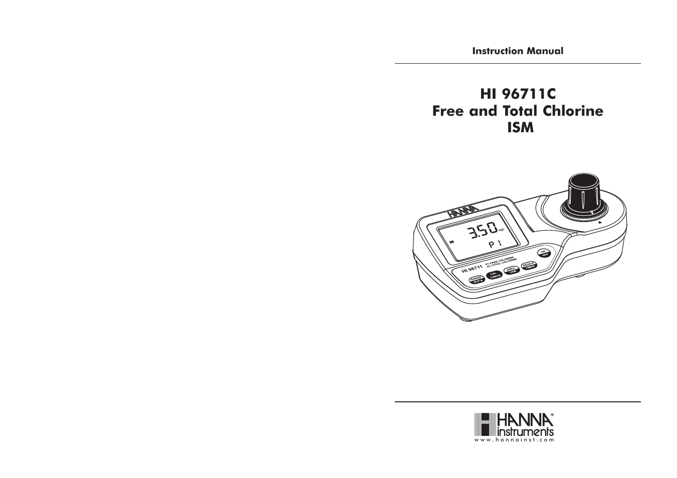 Hanna Instruments HI 96711 User Manual | 15 pages