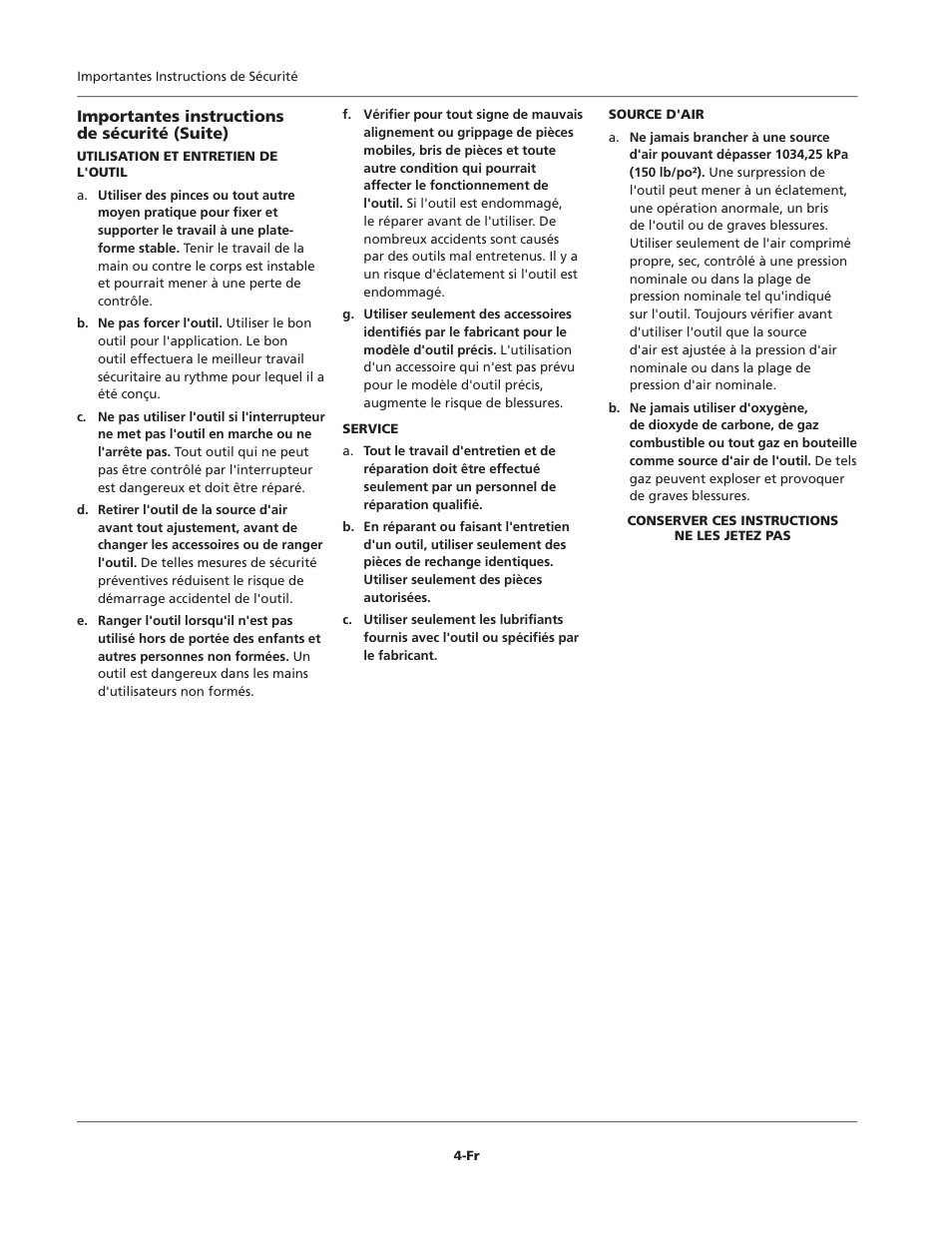 Campbell Hausfeld IFK005 User Manual | Page 4 / 8