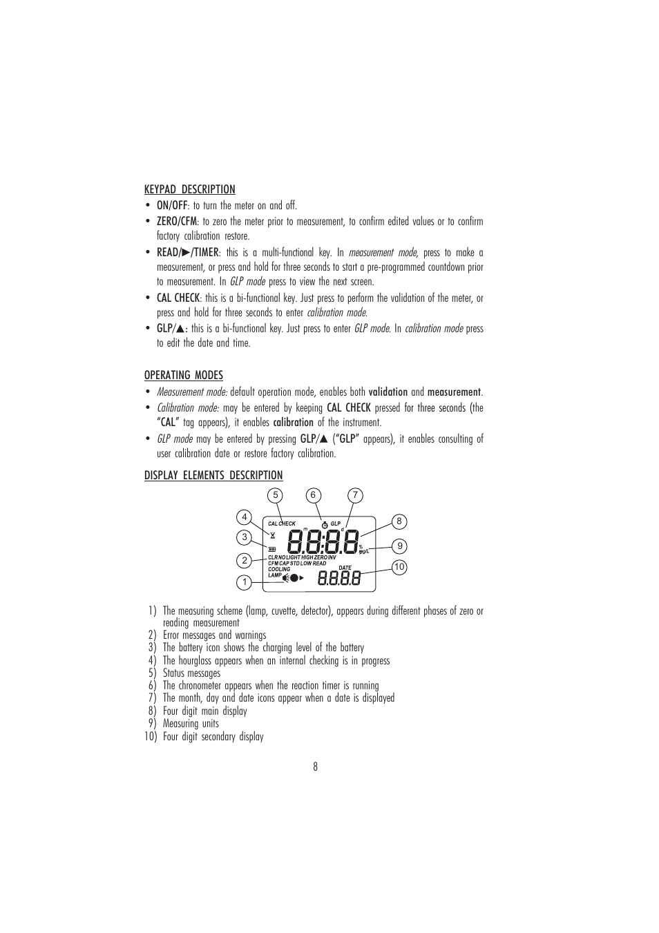 Hanna Instruments HI 96704 User Manual | Page 8 / 24