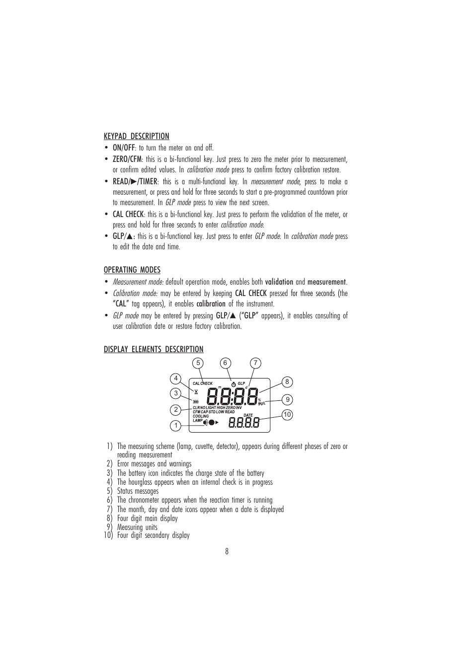 Hanna Instruments HI 96700 User Manual | Page 8 / 24