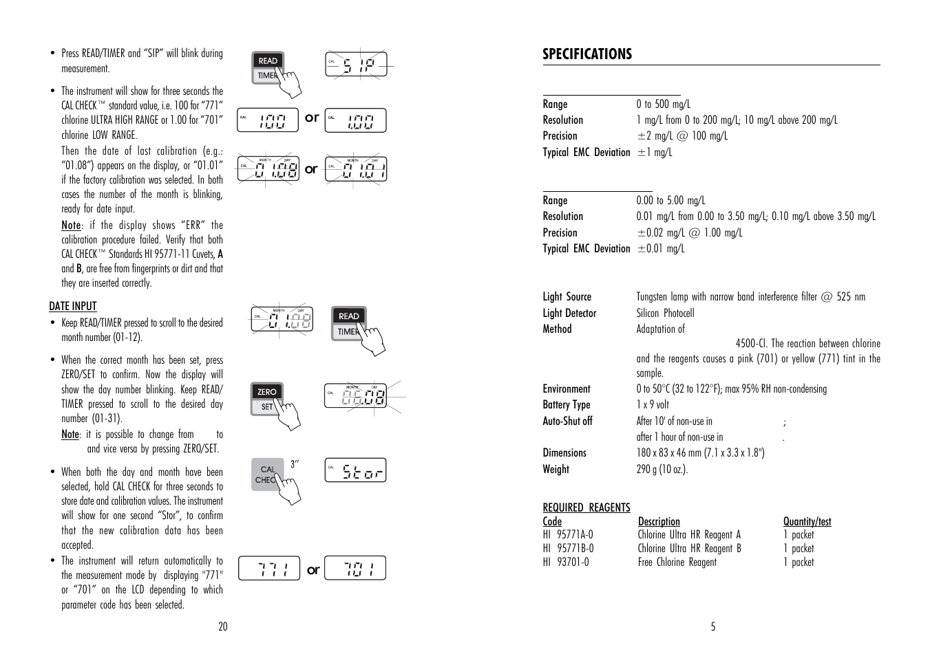 Hanna Instruments HI 95771 User Manual | Page 5 / 12