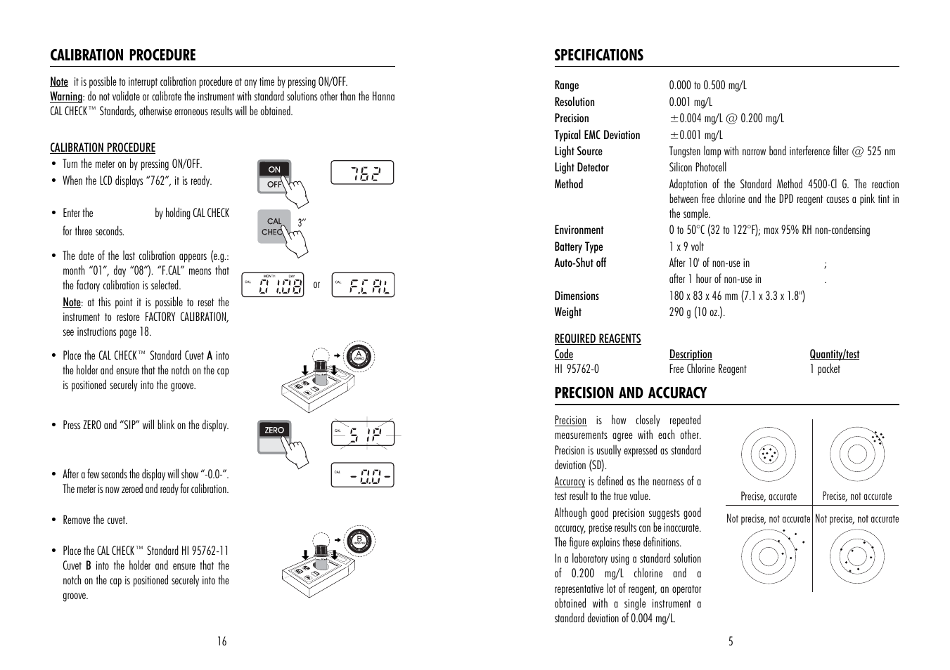 Hanna Instruments HI 95762 User Manual | Page 5 / 10
