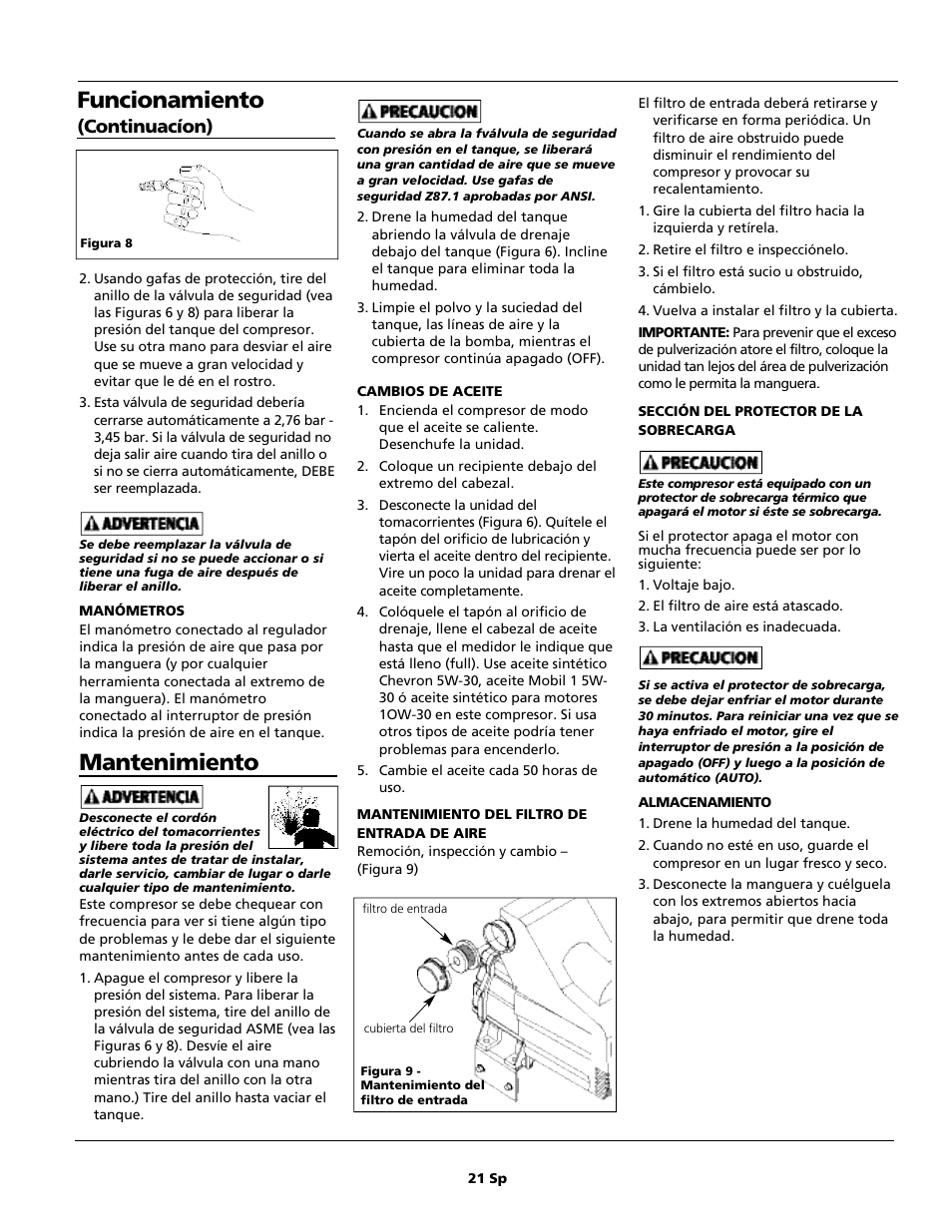 Campbell Hausfeld IN615601AV User Manual | Page 21 / 24