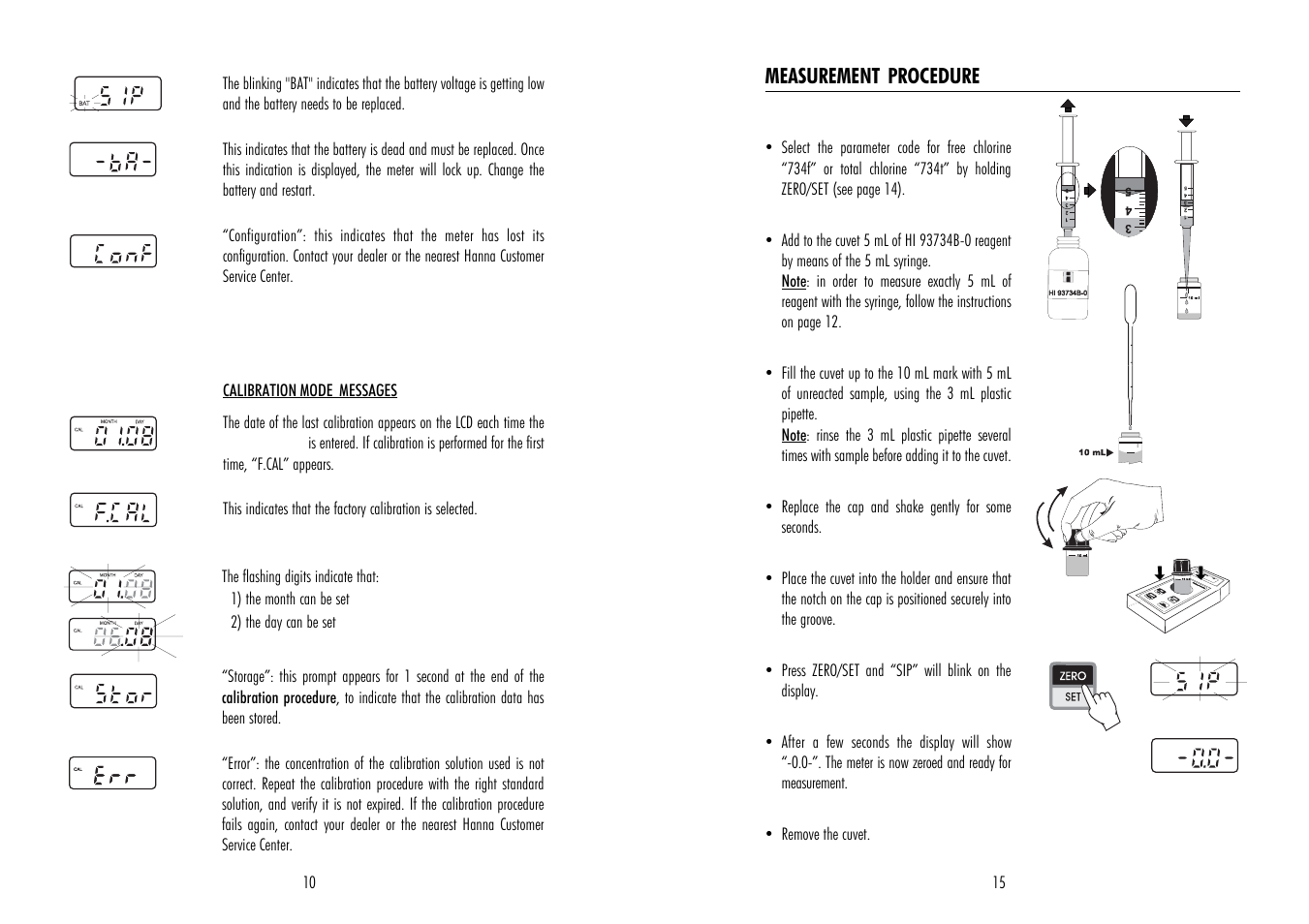 Hanna Instruments HI 95734 User Manual | Page 10 / 12