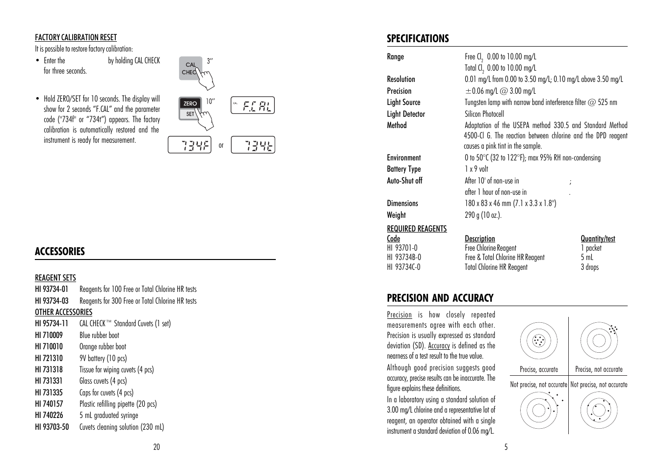 Hanna Instruments HI 95734 User Manual | Page 5 / 12