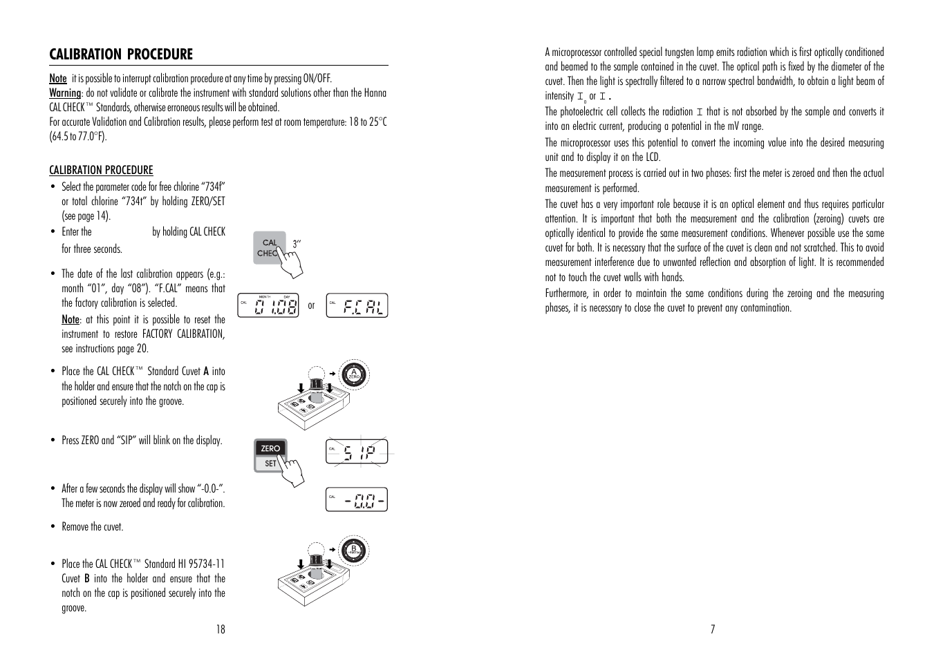 Hanna Instruments HI 95734 User Manual | Page 7 / 12