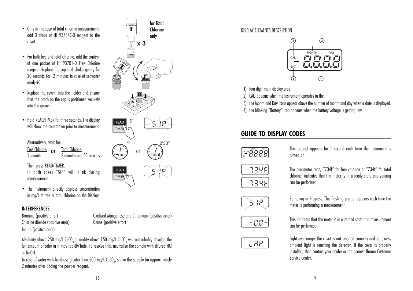 Hanna Instruments HI 95734 User Manual | Page 9 / 12
