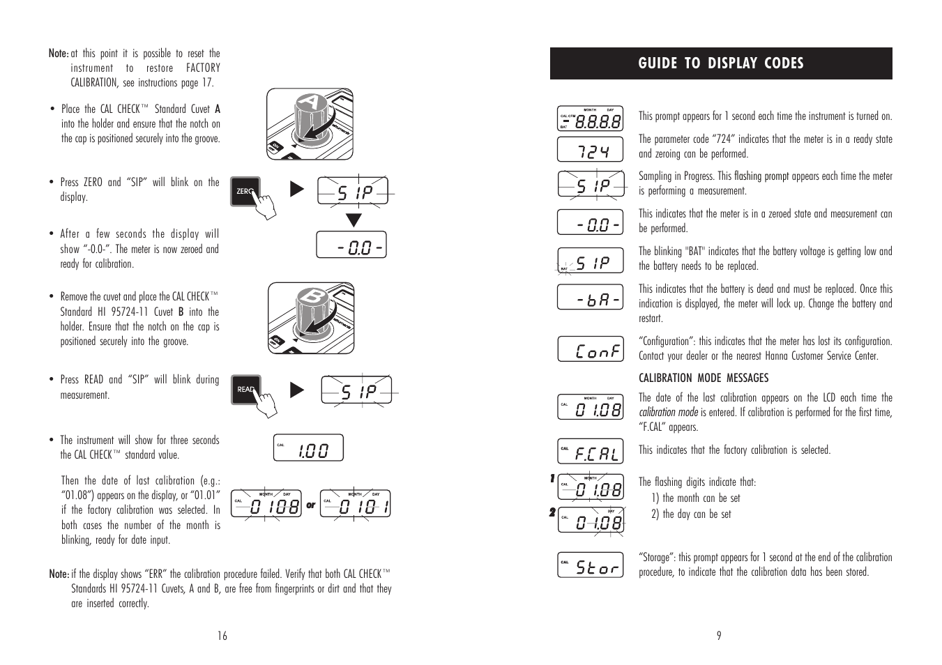 Hanna Instruments HI 95724 User Manual | Page 9 / 12